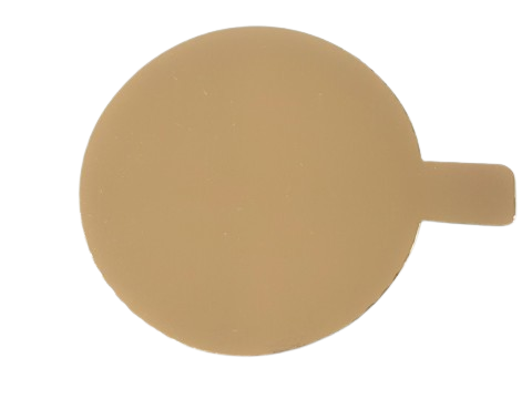 Disc auriu cu maner D8 cm (carton subtire)