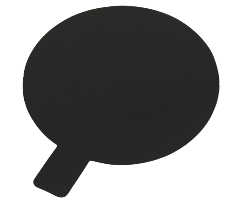 Disc Negru cu maner D8 cm (carton subtire)