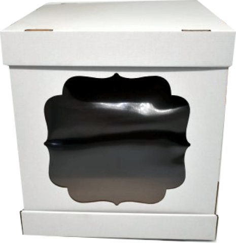 CUTII ALBE CU CAPAC SI DISPLAY 28x28x35 cm