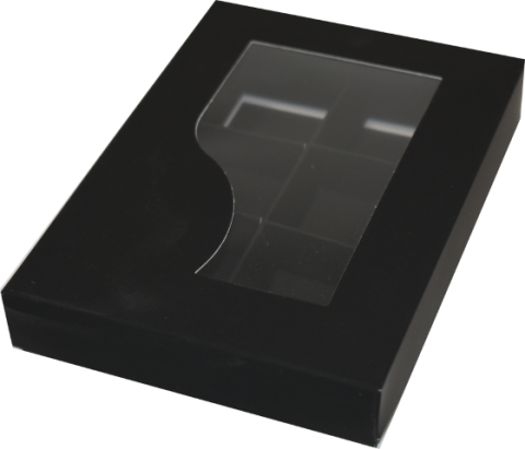 Cutii Praline 12 buc (Corp + Capac) Negre (necesita formare)