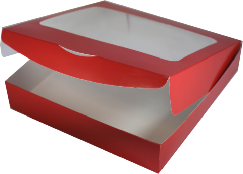 Cutii cu display 24x24x5 Cm Rosii