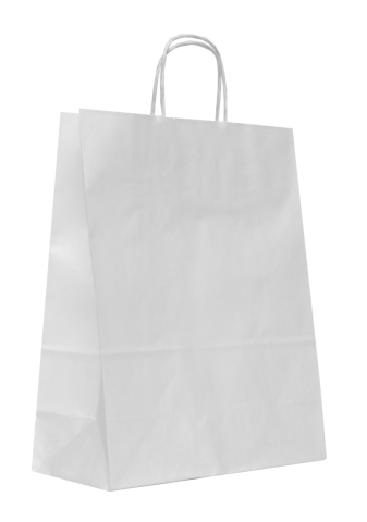 Sacose Albe cu maner rasucit 32x12x41 cm