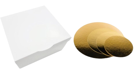 Cutie Tort Patrata cu capac atasat T30 + Disc Auriu D30 (3 mm)