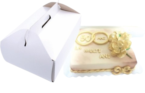 Cutie Tort Micro (carton gros) T31x38 + Tava Alba 30x36 (3 mm)