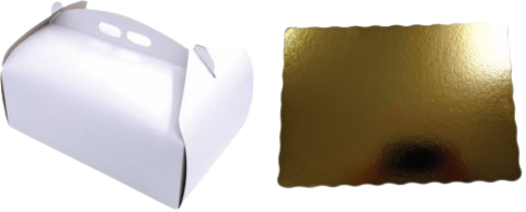 Cutie Tort Micro (carton gros) T31x38 + Tava Aurie 30x36 (3 mm)