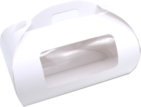 Cutii Cozonac cu un display 14x29x12 cm Albe