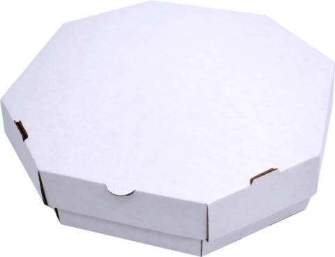 Cutii Tarte 24x24x6 Octogonale Albe