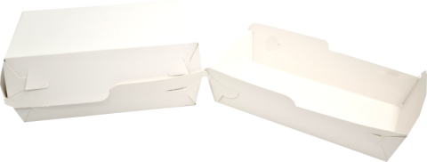 Tavite Fast-Food Albe (Cutie - Corp+Capac) 19x13x5x(8) cm